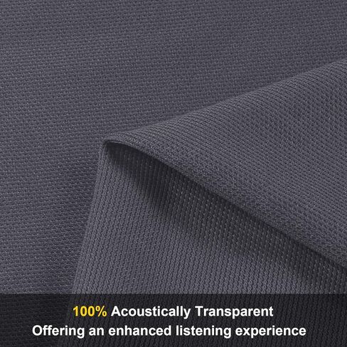 108" x 54" Speaker Cloth Fabric, Acoustic Fabric, Dustproof Black | Replacement for Speakers Mesh Cover Media Cabinet Renovation Home Stage Audio Repair Vintage Speaker in Kuwait