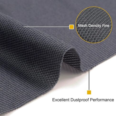 108" x 54" Speaker Cloth Fabric, Acoustic Fabric, Dustproof Black | Replacement for Speakers Mesh Cover Media Cabinet Renovation Home Stage Audio Repair Vintage Speaker in Kuwait