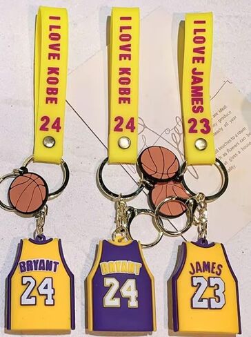3D Silicone Basketball Keychain- Fun way to personalize keys, bags, belts, bookbag and more! in Saudi Arabia