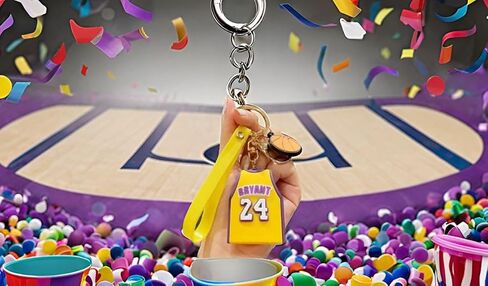 3D Silicone Basketball Keychain- Fun way to personalize keys, bags, belts, bookbag and more! in Saudi Arabia