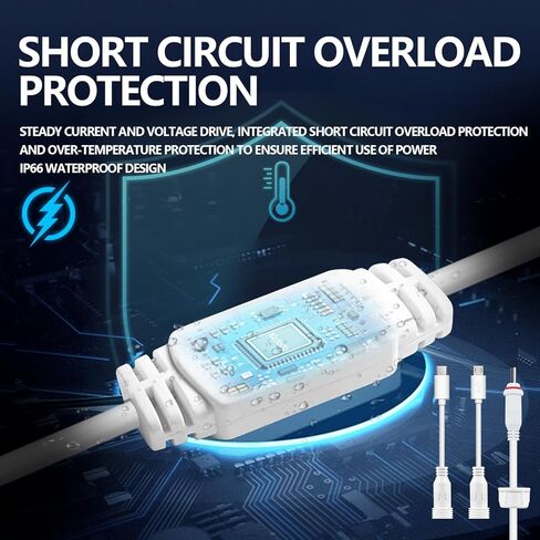 6W Solar Panel Charger for Outdoor Security Cameras,DC 5V, IP65 Waterproof. Micro USB/USB-C/DC (35*135) Fits eufy/wyze/ring camera,9.8ft Cable,Stabilization System for Battery Protection fast charging in Kuwait