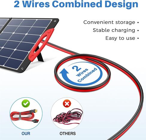 XT60 to Anderson Connector Cable(12AWG 1ft), Anderson to XT60 Female Adapter, Injection Molded XT60 to Anderson with Flame Retardant Sleeve for RC Battery,Solar Panel,Portable Power Station in Saudi Arabia