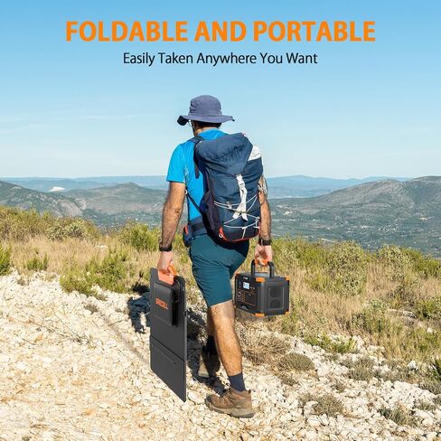 GRECELL 100W Solar Panel for Power Station Generator, 21.5V Portable Foldable Solar Panel with Fast Charger and Adjustable Kickstand Solar Cell Solar Charger for Outdoor Camping RV Travel in Saudi Arabia