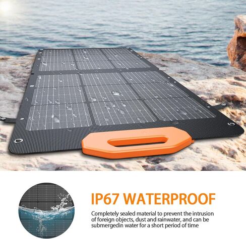 GRECELL 100W Solar Panel for Power Station Generator, 21.5V Portable Foldable Solar Panel with Fast Charger and Adjustable Kickstand Solar Cell Solar Charger for Outdoor Camping RV Travel in Saudi Arabia
