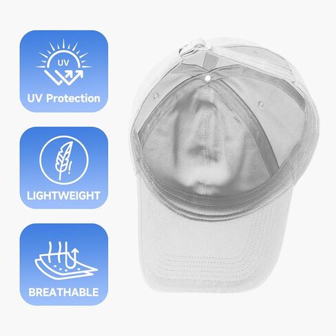 Baseball Cap Adjustable Size Unstructured Soft Cotton Hat for Outdoor Men Women in Saudi Arabia