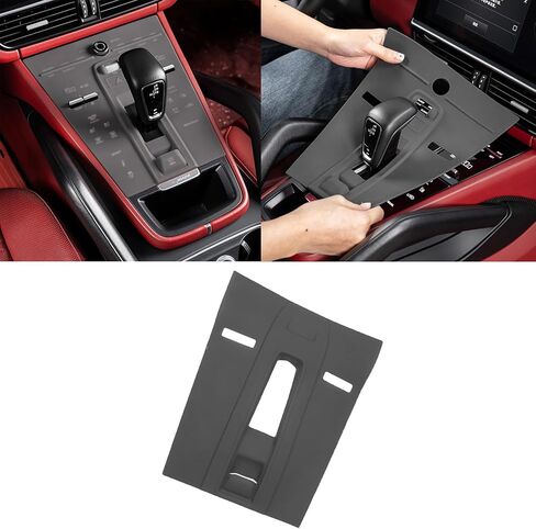 for Porsche Cayenne Center Console Cover, Silicone Center Console Protector Film for Porsche Cayenne Accessories 2018-2023 (for Cayenne 2018-2023 Grey) in Saudi Arabia