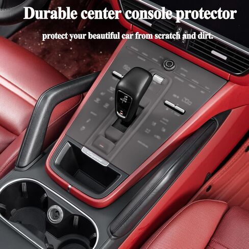for Porsche Cayenne Center Console Cover, Silicone Center Console Protector Film for Porsche Cayenne Accessories 2018-2023 (for Cayenne 2018-2023 Grey) in Saudi Arabia