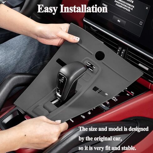 for Porsche Cayenne Center Console Cover, Silicone Center Console Protector Film for Porsche Cayenne Accessories 2018-2023 (for Cayenne 2018-2023 Grey) in Saudi Arabia