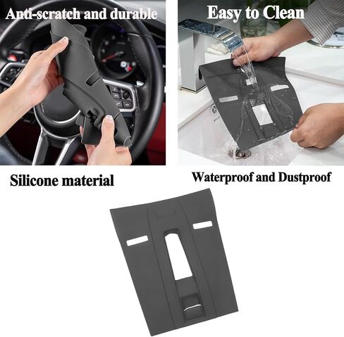 for Porsche Cayenne Center Console Cover, Silicone Center Console Protector Film for Porsche Cayenne Accessories 2018-2023 (for Cayenne 2018-2023 Grey) in Saudi Arabia