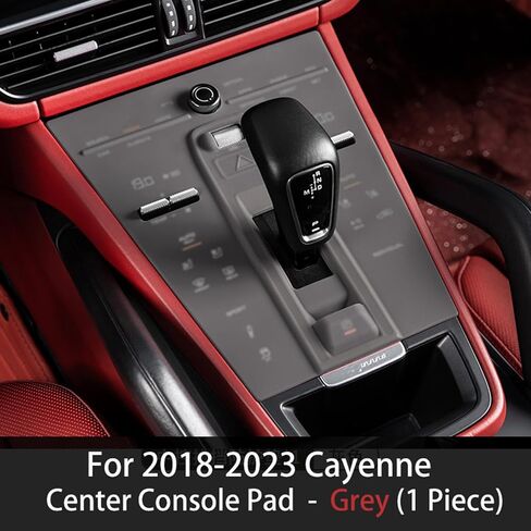 for Porsche Cayenne Center Console Cover, Silicone Center Console Protector Film for Porsche Cayenne Accessories 2018-2023 (for Cayenne 2018-2023 Grey) in Saudi Arabia