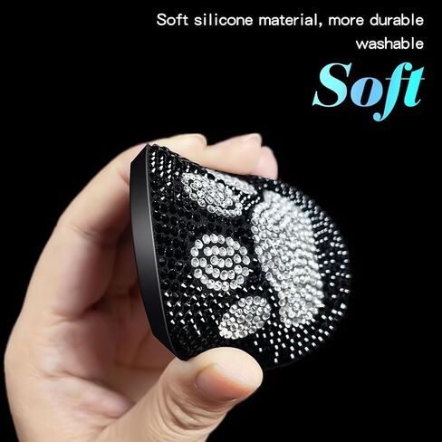 2pack Bling Car Cup Holder Coasters Cute Crystal Rhinestone Coaster for Car Drink Coaster Non-Slip Sparkly Car Accessories for Women Interior Cute Set in Saudi Arabia