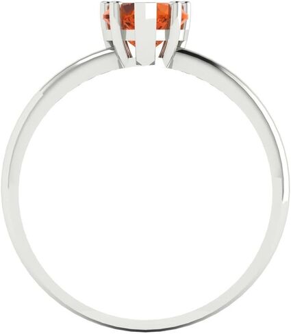 Clara Pucci 1.25 ct Heart Cut Created Ruby 14k White Gold Solitaire Wedding Engagement Bridal Promise Ring in Saudi Arabia