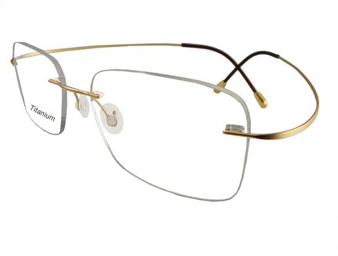 Rimless Titanium Eyeglass frames Men Hingeless Light weight 55-18-140 in Kuwait