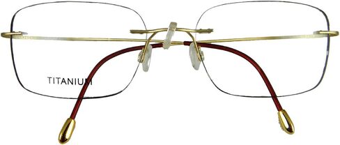 Rimless Titanium Eyeglass frames Men Hingeless Light weight 55-18-140 in Kuwait