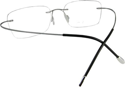 Rimless Titanium Eyeglass frames Men Hingeless Light weight 55-18-140 in Kuwait