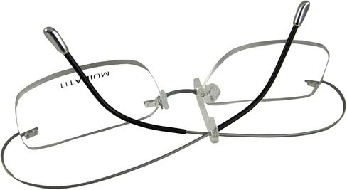 Rimless Titanium Eyeglass frames Men Hingeless Light weight 55-18-140 in Kuwait