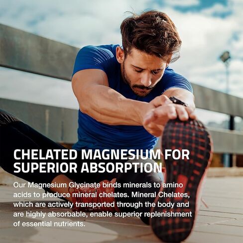 Bronson Magnesium Glycinate Extra Strength 400 MG Per Serving Chelated for Absorption Gentle on The Stomach Non-GMO, 60 Vegetarian Tablets in Kuwait