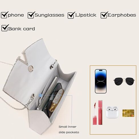 Sparkly Evening Handbag Glitter Clutch Bags for Women Bridal Wedding Purse for Prom Cocktail Party Clutches in Saudi Arabia