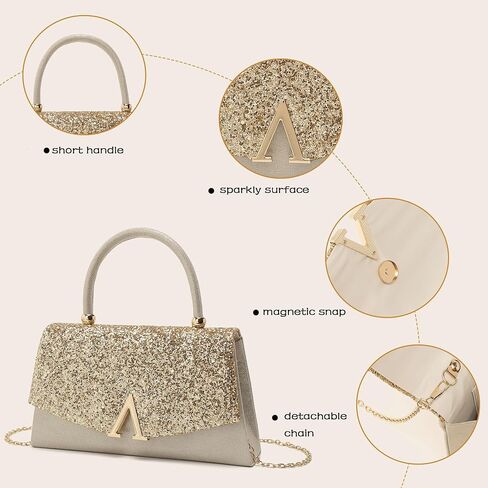 Sparkly Evening Handbag Glitter Clutch Bags for Women Bridal Wedding Purse for Prom Cocktail Party Clutches in Saudi Arabia