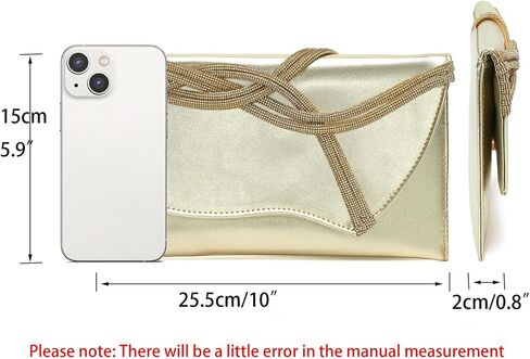 CARIEDO Women's Evening Bag Elegant Clutch Delicate PU Leather Flap Handbag Prom Wedding Party in Saudi Arabia
