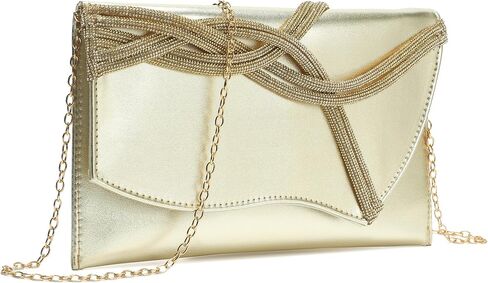 CARIEDO Women's Evening Bag Elegant Clutch Delicate PU Leather Flap Handbag Prom Wedding Party in Saudi Arabia