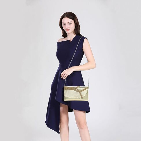 CARIEDO Women's Evening Bag Elegant Clutch Delicate PU Leather Flap Handbag Prom Wedding Party in Saudi Arabia