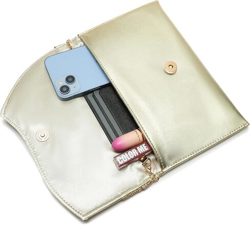 CARIEDO Women's Evening Bag Elegant Clutch Delicate PU Leather Flap Handbag Prom Wedding Party in Saudi Arabia