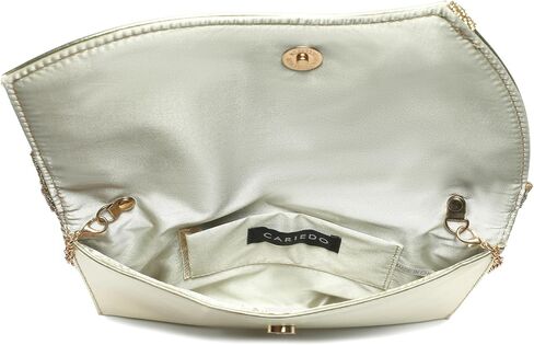 CARIEDO Women's Evening Bag Elegant Clutch Delicate PU Leather Flap Handbag Prom Wedding Party in Saudi Arabia