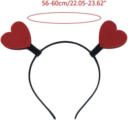 appuivbt Funny Love Heart for Arrow Boppers Headband Valentines Day Elastic Hair Hoop Hair Accessories for Holiday Costume Party in Saudi Arabia