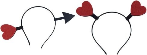 appuivbt Funny Love Heart for Arrow Boppers Headband Valentines Day Elastic Hair Hoop Hair Accessories for Holiday Costume Party in Saudi Arabia