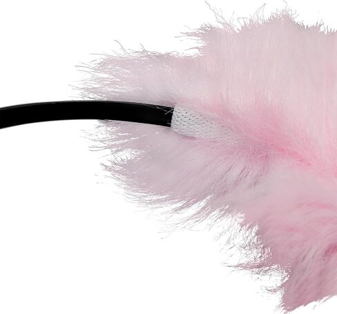 American Trends Girls Cat Ears Headband Women Plush Furry Ears Costume Party Hair Accessory Halloween Cosplay Headbands Pink in Saudi Arabia