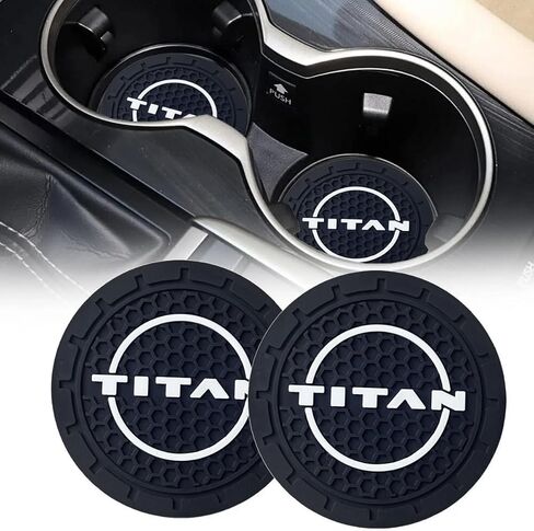 2Pcs Car Cup Holder Coaster for Rogue Accessories Anti Slip Cup Holder Insert Coaster (White R) in Kuwait