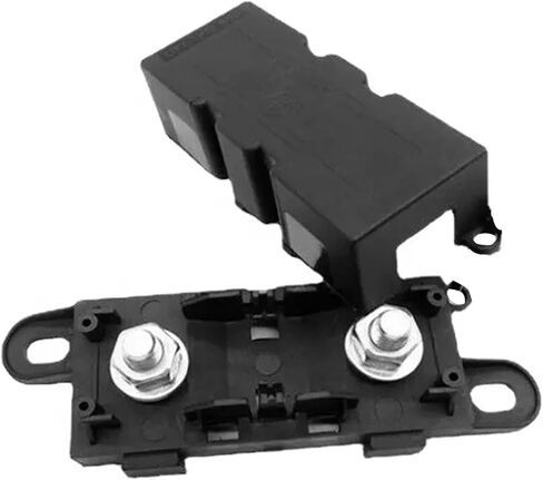 Kingsea 2 قطعة حامل فيوز متوسط ​​الطول، حامل فيوز AMG MEGA، حامل فيوز مثبت بمسمار Anm للقوافل والرافعة الشوكية والسيارة، أسود in Kuwait