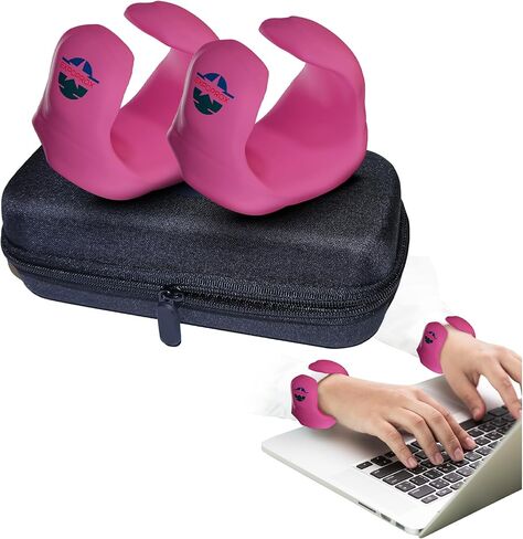 Wearable Gaming Wrist Rest for Keyboard, Mouse pad, Laptop, and PC Work or Gamer Support. (Black, S-M) in Saudi Arabia