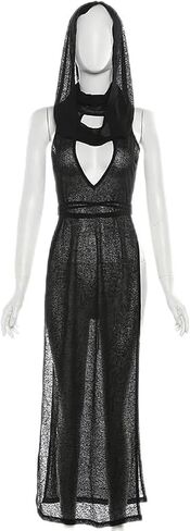 Gothic Rave Outfits Dresses for Women Festival Black Sexy Goth Clothes Rave Wear in Saudi Arabia