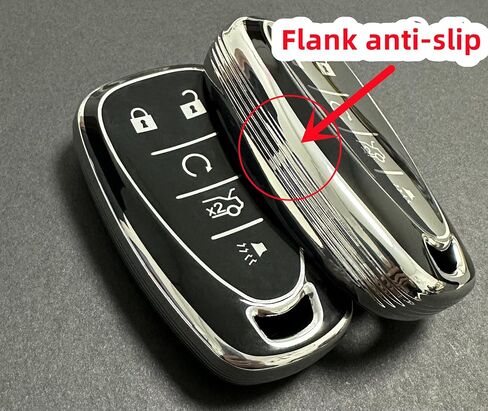 TPU Key Fob Cover Compatible with 2013-2021 Honda Accord CR-V Civic Crosstour Fit HR-V（Only Fit Straight Key fob, Smart Key Fob Not Fit. Silver-White/Silver-Black in Saudi Arabia
