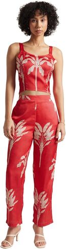 Zaccai Women's 2024 Summer Sleeveless Round Neck Abstract Co-Ords Suits Set in Saudi Arabia