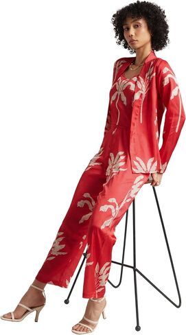 Zaccai Women's 2024 Summer Sleeveless Round Neck Abstract Co-Ords Suits Set in Saudi Arabia