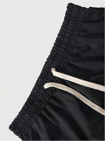 SHENHE Men's Graphic Sweatpants Open Bottom Drawstring Stacked Flared Track Pants in Saudi Arabia