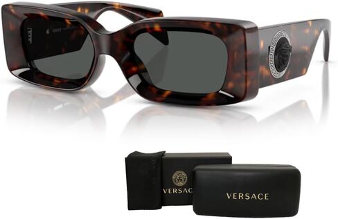 Versace VE4474U Rectangular Sunglasses for Men for Women + BUNDLE With Designer iWear Complimentary Eyewear Kit in Saudi Arabia