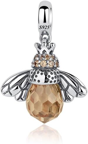 LeeFeel S925 Silver Beads Charm 925 Sterling Silver Mom Heart Animal Dog Bee Charms Fit Charm Bracelet & Necklace for Mother's Day in Saudi Arabia