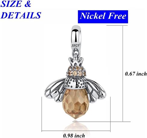 LeeFeel S925 Silver Beads Charm 925 Sterling Silver Mom Heart Animal Dog Bee Charms Fit Charm Bracelet & Necklace for Mother's Day in Saudi Arabia