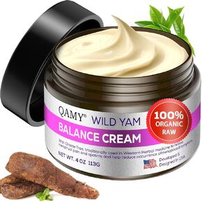 Wild Yam Cream For Hormone Balance,Organic Yam Cream Barbara, Wild Yam Cream for Women's Hormona Support Eases Menopause & Perimenopause Symptoms,Relief Eases Mood Swings Hot Flashes