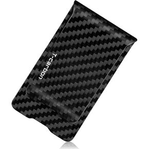 Real Carbon Fiber Money Clip for Men, Minimalist Money Holder for Cash Credit Card Clip Front Pocket Men's Money Clips