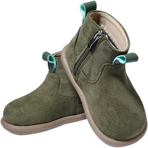 Baby Zips Warm Ankles Boots Boys Girls Shoes Soft Rubber Sole Non-slip Toddler Cozy Boots Baby Easy On Booties