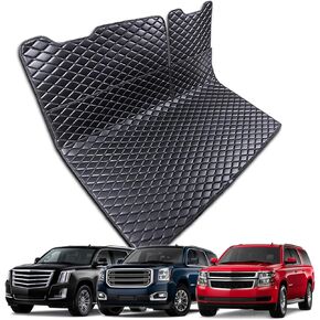 Cargo Mat for 2015-2020 Chevrolet Tahoe/GMC Yukon/Cadillac Escalade (Available with 3rd-Row Power Folding Seats) Trunk Mat and Rear Backrest Mat Cargo Liners All Weather Anti-Slip