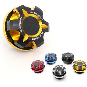 T-Axis Gold CNC Oil Filler Cap Compatible with YZF-R1 YZF R3 FZR 400 1000 YZF 600R YZF750R