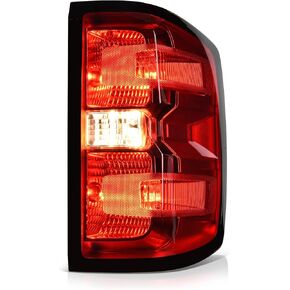 DWVO LED Tail Brake Lights Assembly Rear Lamps Compatible with 2014-2019 Chevy Silverado 1500, 2015-2019 Chevy Silverado 2500 HD/3500 HD, 2019 Silverado 1500 LD, 2015-2019 GMC Sierra 3500 HD - A Pair