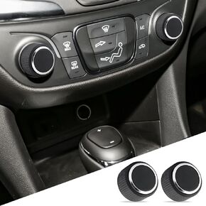 2PCS Rear Radio Volume Control Knobs, 22912547 Radio Knobs Replacement, Radio Repair Kit Replacement Button, Car Interior Accessories Compatible with Chevy GMC Cadillac Buick