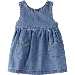 little planet by carter's baby-girls Baby & Toddler Girls' Organic Cotton Dress, Dusty Rose, 12M